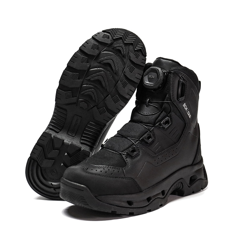 Sepatu Polisi Lapisan Sandwich Bernapas